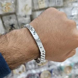 Bracelet homme acier LV