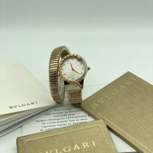 BVLGARI TUBOGAS Bronze Argenté