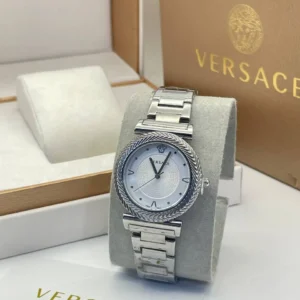 .Versace round ladies watch